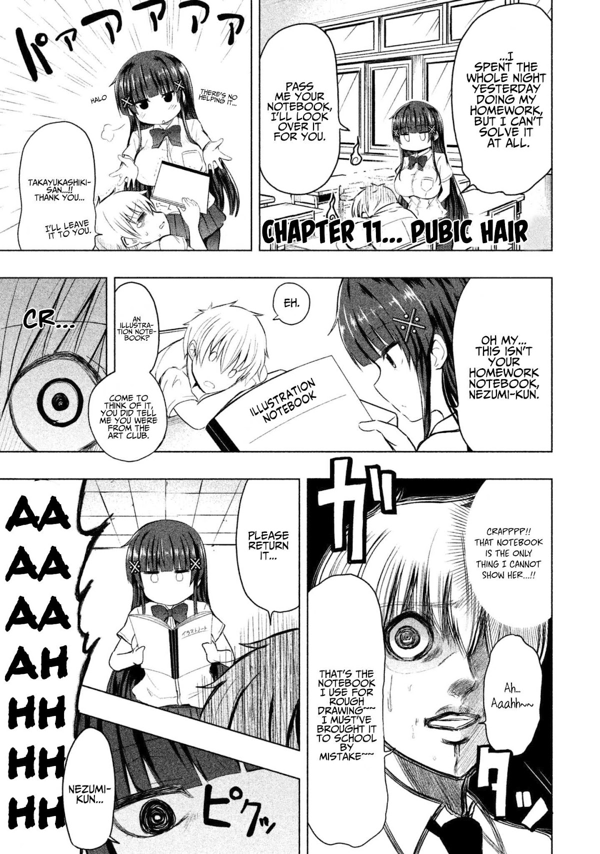 A Girl Who Is Very Well-Informed About Weird Knowledge, Takayukashiki Souko-san Chapter 11 page 2 - Chapter 11: Pubic Hair