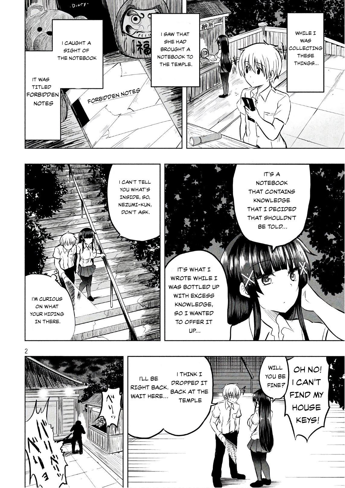 A Girl Who Is Very Well-Informed About Weird Knowledge, Takayukashiki Souko-san Chapter 26 page 2 - Chapter 26: Test of Courage