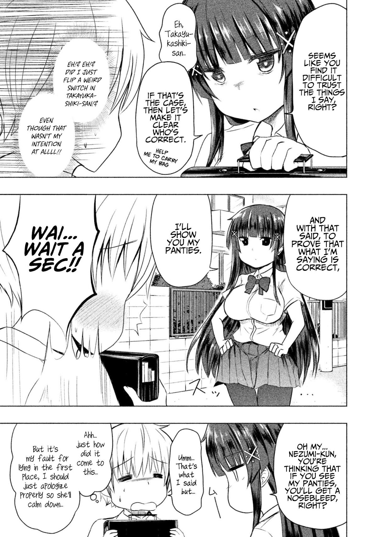 A Girl Who Is Very Well-Informed About Weird Knowledge, Takayukashiki Souko-san Chapter 5 page 4 - Chapter 5: Nosebleed