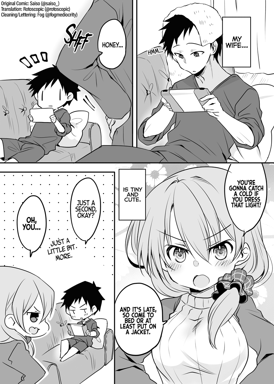 A Happy Couple Chapter 3 page 1 - Chapter 3: Happy Couple before Bed in Winter