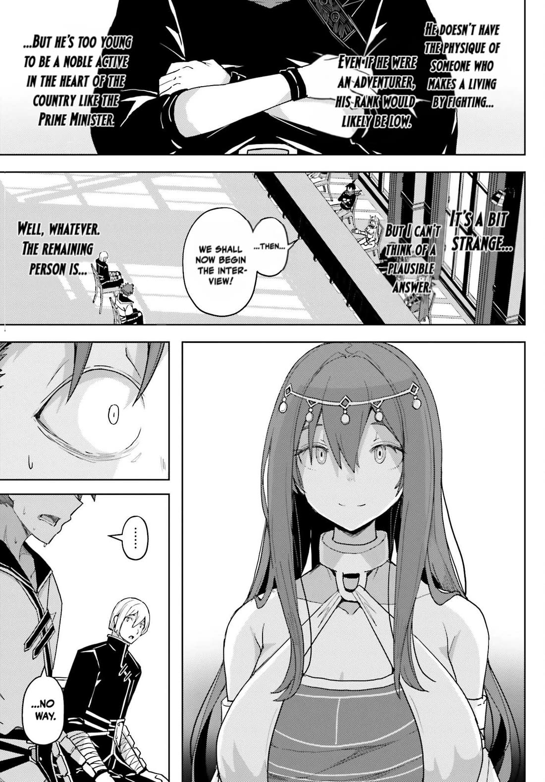 A Heroic Tale About Starting With a Personal Relations Cheat(Ability) and Letting Others Do the Job Chapter 35 page 13 - Chapter 35: The Interview