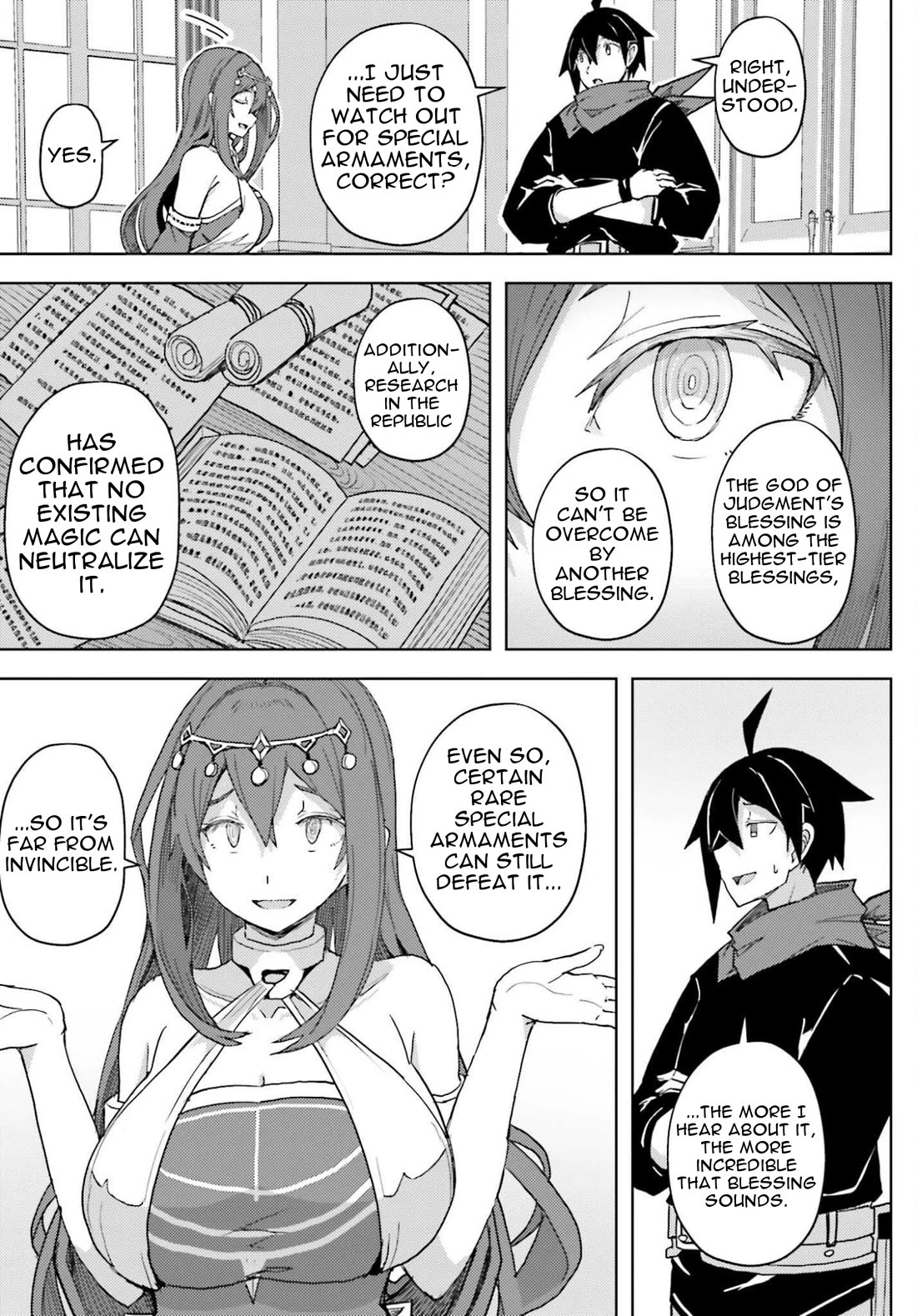 A Heroic Tale About Starting With a Personal Relations Cheat(Ability) and Letting Others Do the Job Chapter 36 page 16 - Chapter 36: The Blessing of the God of Judgment