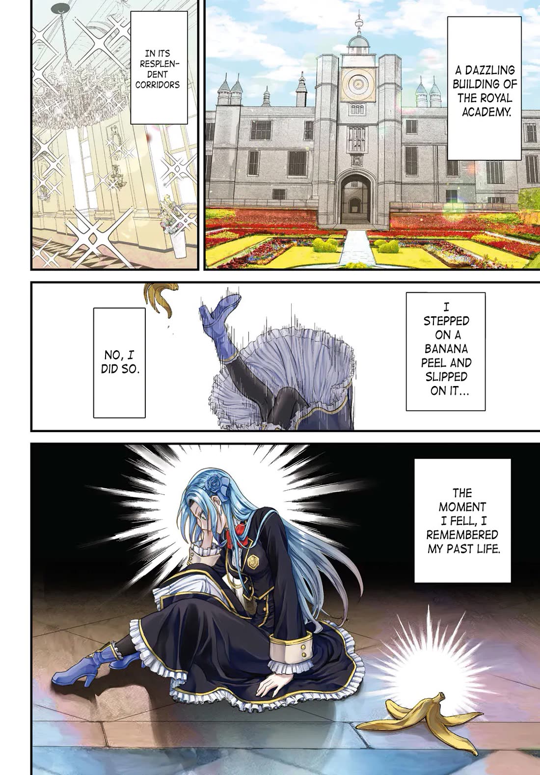 A High School Boy Reincarnates as the Villainous Daughter in an Otome Game. Chapter 1 page 3 - Chapter 1: The villainess (♂) gets reborn