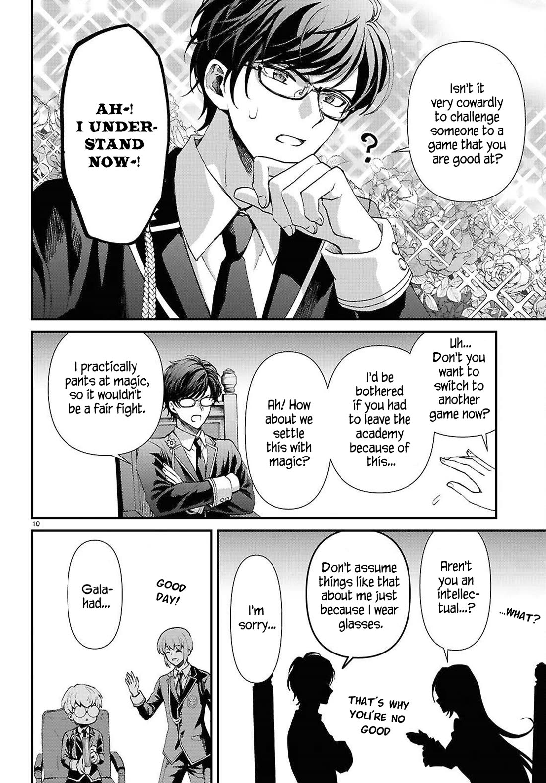 A High School Boy Reincarnates as the Villainous Daughter in an Otome Game. Chapter 10 page 10 - Chapter 10: The intellectual's power