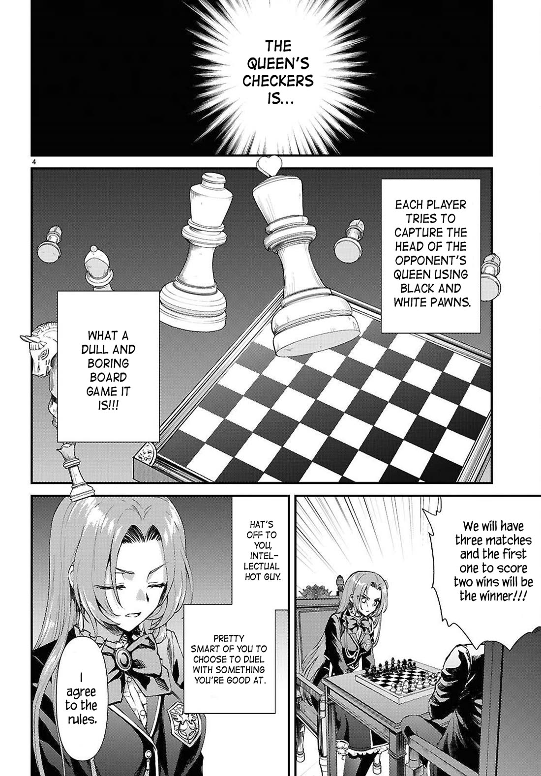 A High School Boy Reincarnates as the Villainous Daughter in an Otome Game. Chapter 10 page 4 - Chapter 10: The intellectual's power