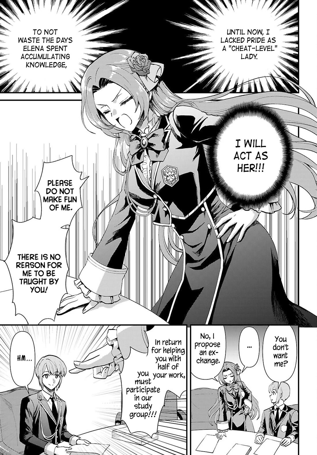 A High School Boy Reincarnates as the Villainous Daughter in an Otome Game. Chapter 15 page 11 - Chapter 15: The cheat lady's pride