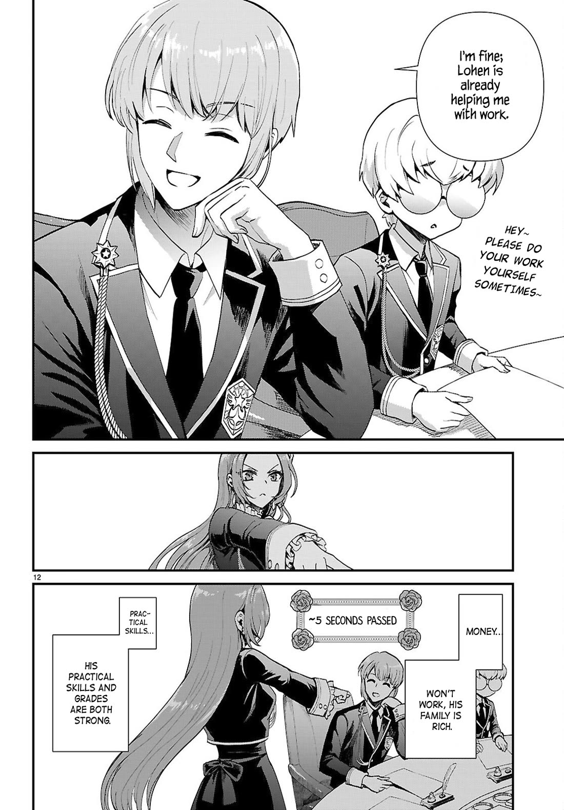 A High School Boy Reincarnates as the Villainous Daughter in an Otome Game. Chapter 15 page 12 - Chapter 15: The cheat lady's pride