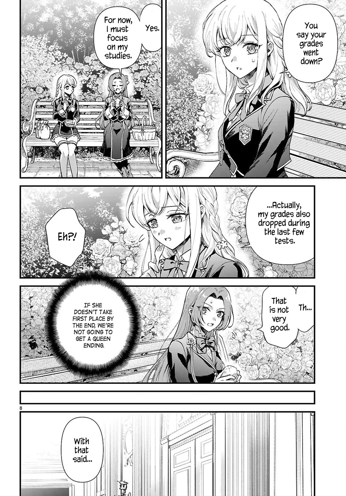 A High School Boy Reincarnates as the Villainous Daughter in an Otome Game. Chapter 15 page 8 - Chapter 15: The cheat lady's pride