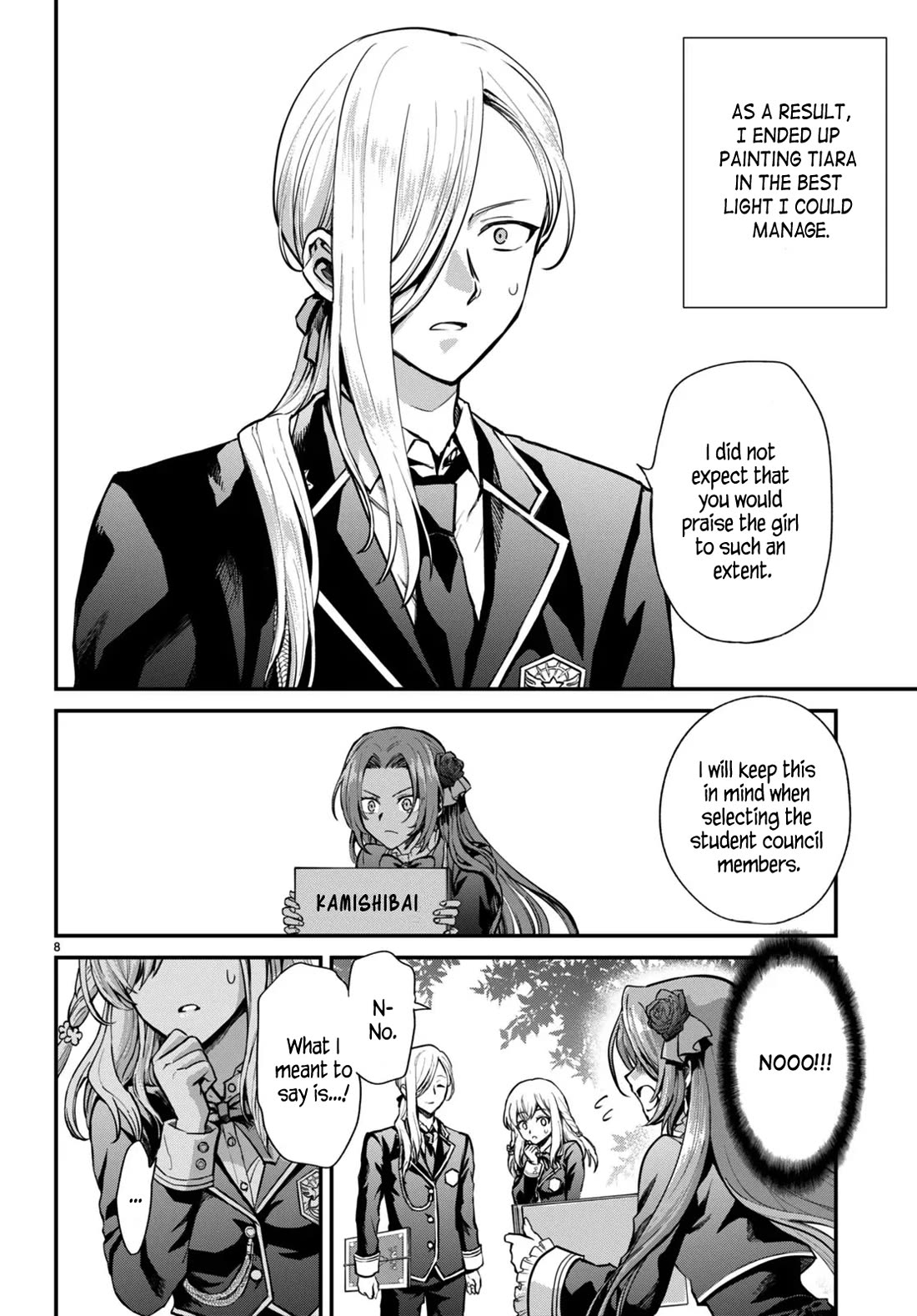 A High School Boy Reincarnates as the Villainous Daughter in an Otome Game. Chapter 2 page 8 - Chapter 2: Capture targets incoming