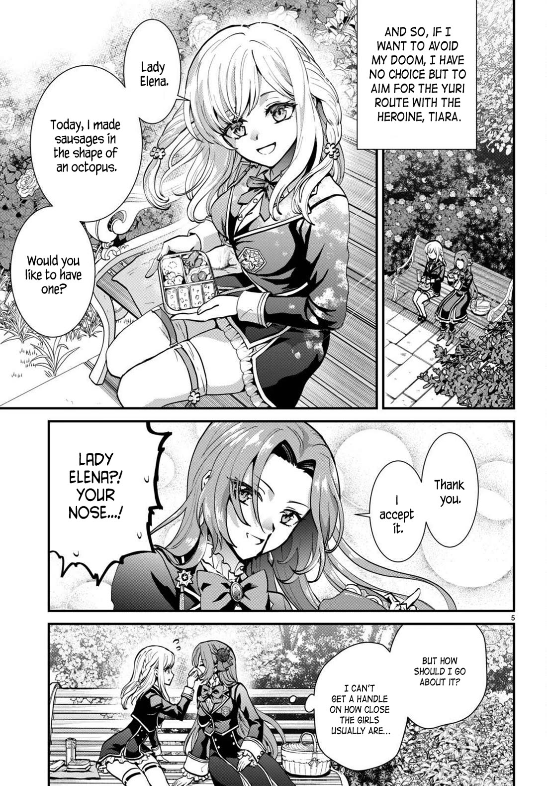 A High School Boy Reincarnates as the Villainous Daughter in an Otome Game. Chapter 3 page 5 - Chapter 3: Hot guys are terrifying