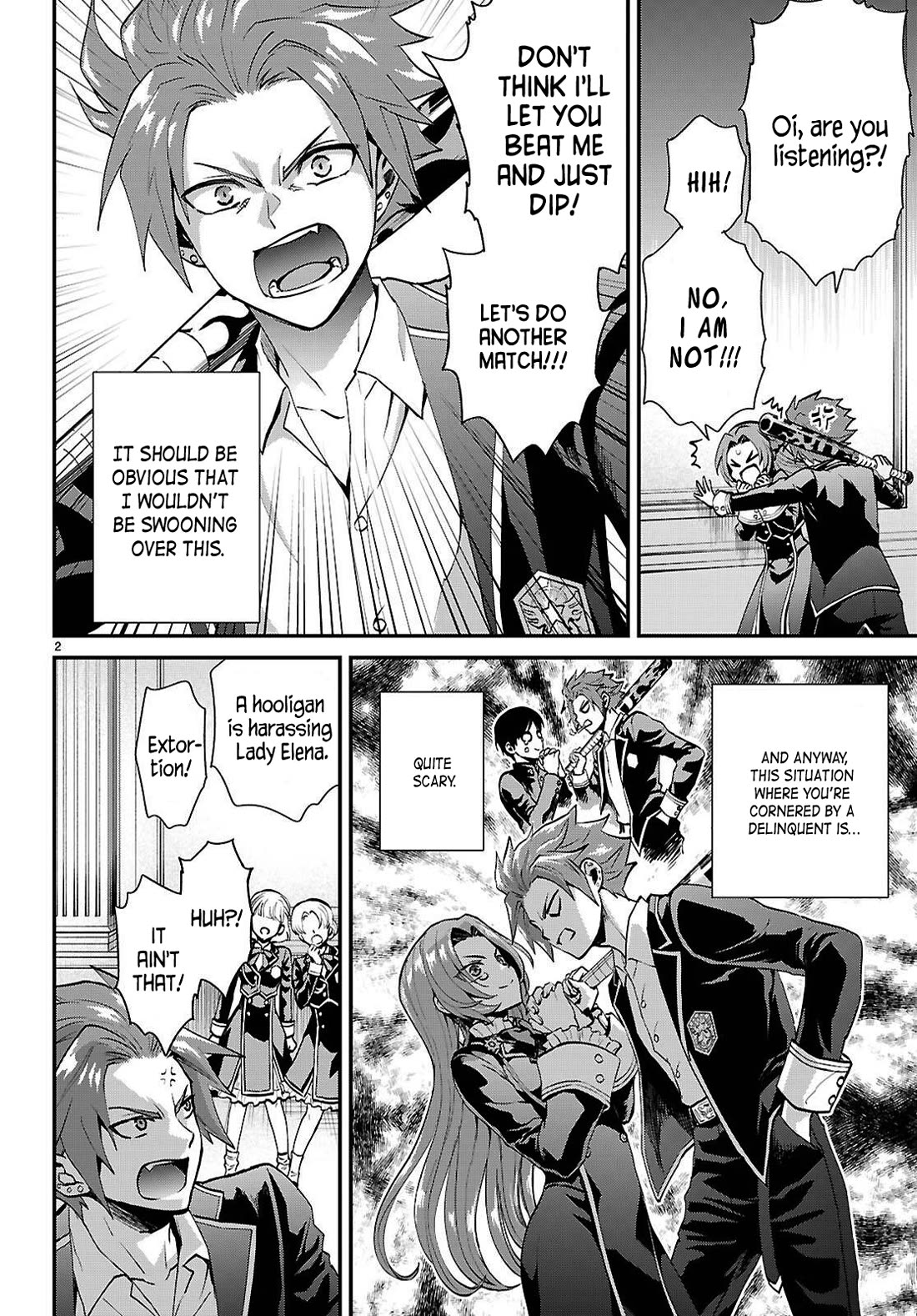 A High School Boy Reincarnates as the Villainous Daughter in an Otome Game. Chapter 5 page 2 - Chapter 5: A delinquent and a noble lady ②