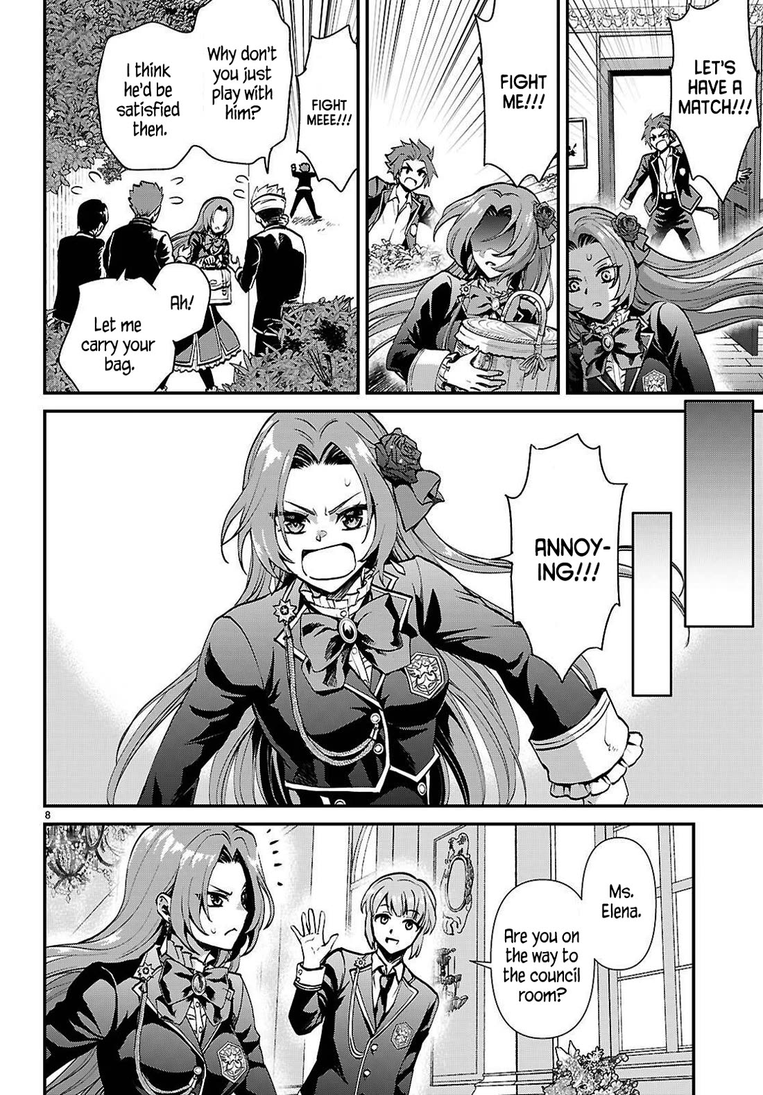 A High School Boy Reincarnates as the Villainous Daughter in an Otome Game. Chapter 5 page 8 - Chapter 5: A delinquent and a noble lady ②