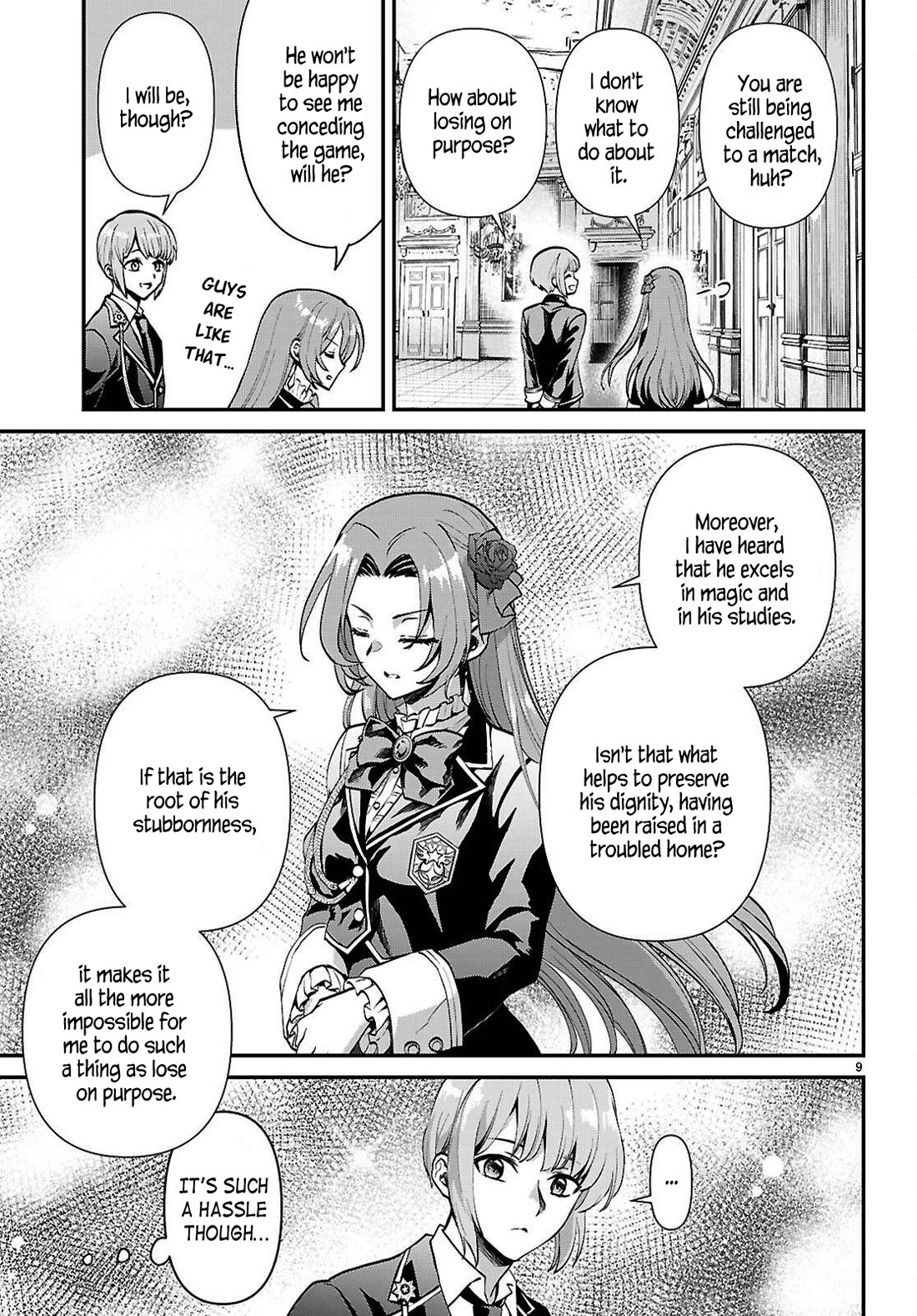 A High School Boy Reincarnates as the Villainous Daughter in an Otome Game. Chapter 5 page 9 - Chapter 5: A delinquent and a noble lady ②