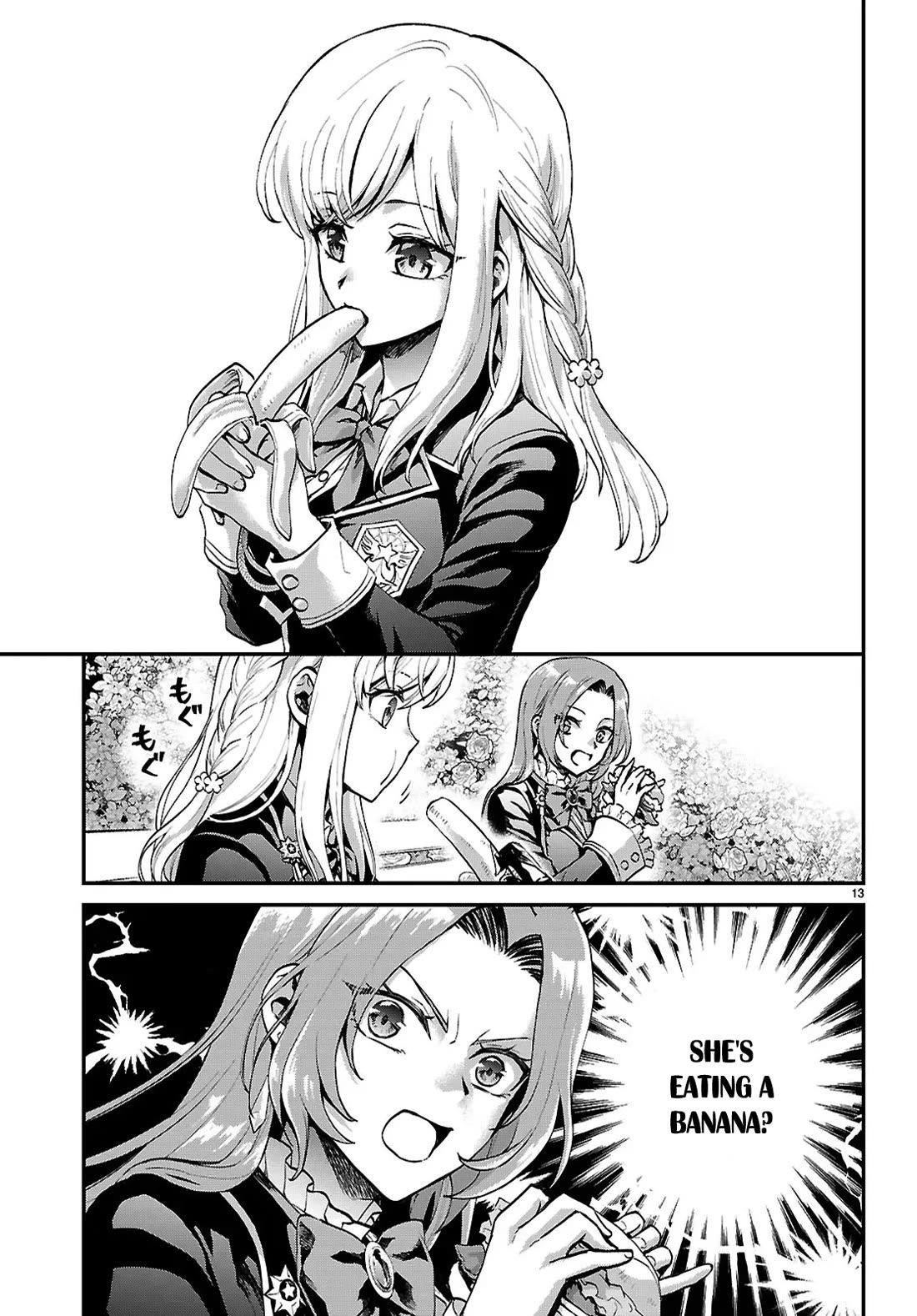 A High School Boy Reincarnates as the Villainous Daughter in an Otome Game. Chapter 6 page 13 - Chapter 6: Banana and I (ore)
