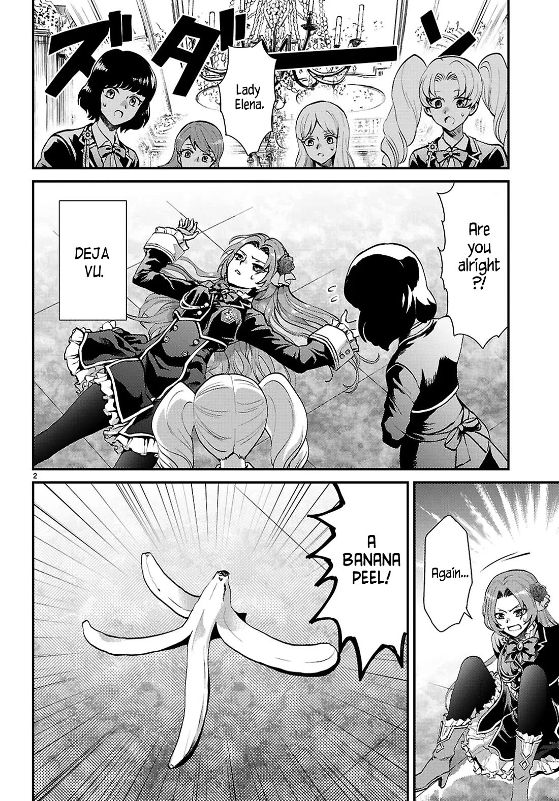 A High School Boy Reincarnates as the Villainous Daughter in an Otome Game. Chapter 6 page 2 - Chapter 6: Banana and I (ore)
