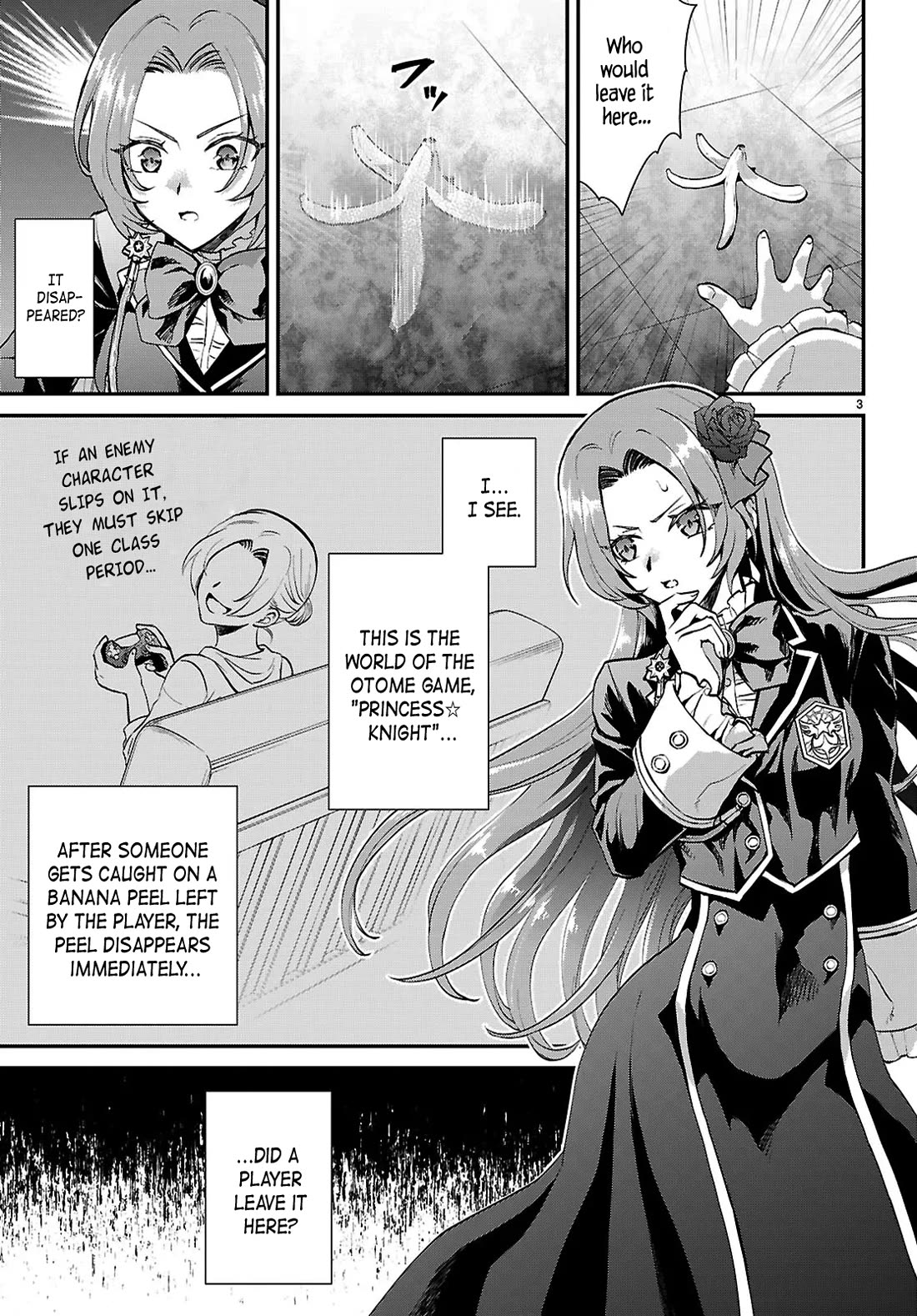 A High School Boy Reincarnates as the Villainous Daughter in an Otome Game. Chapter 6 page 3 - Chapter 6: Banana and I (ore)