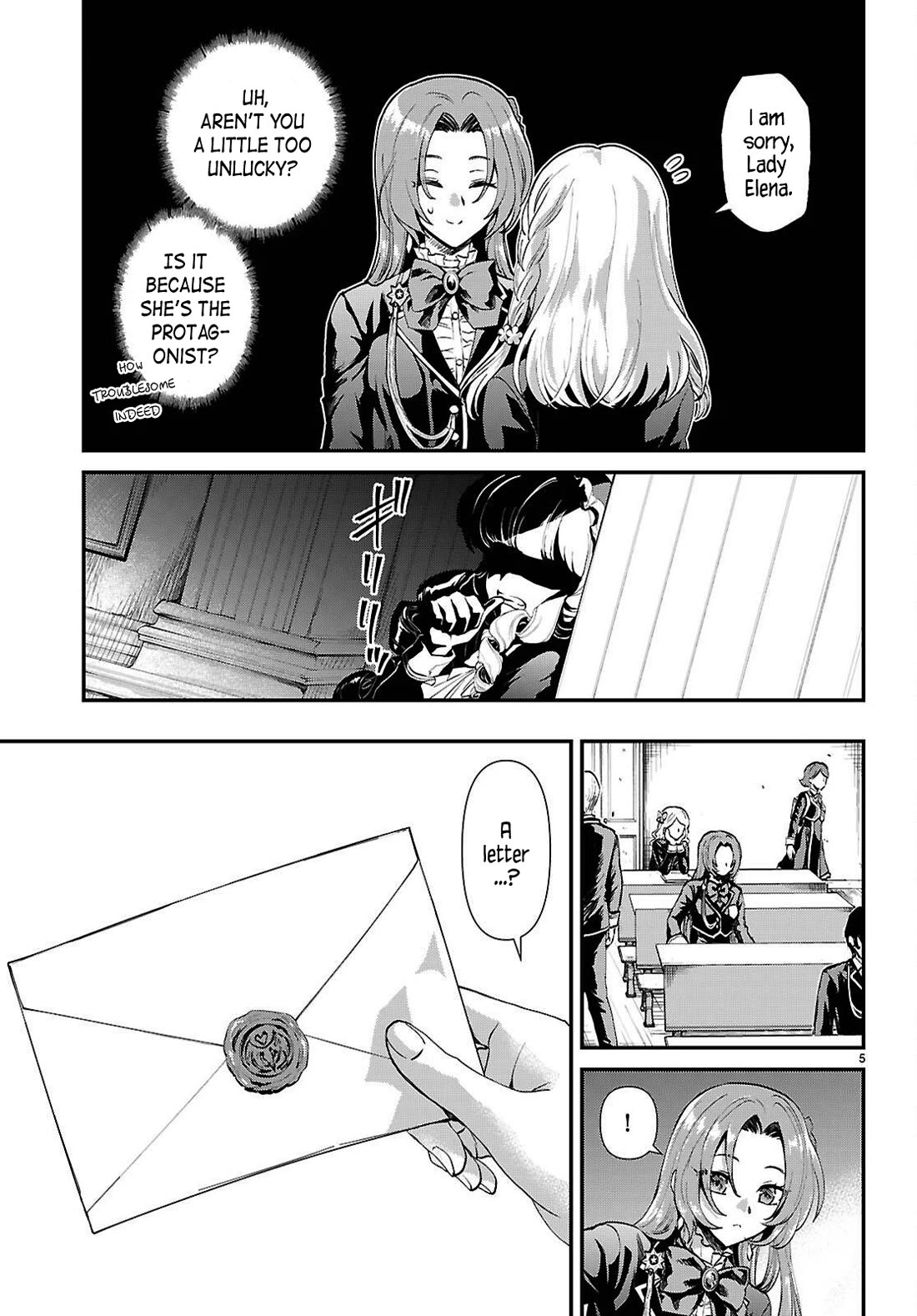 A High School Boy Reincarnates as the Villainous Daughter in an Otome Game. Chapter 7 page 5 - Chapter 7: Is this a love letter?