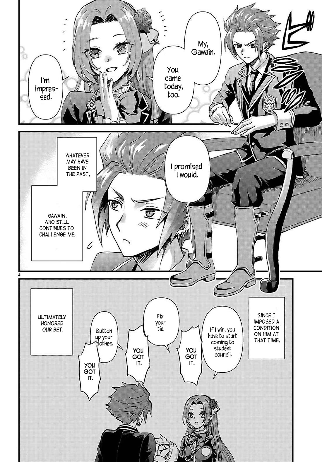 A High School Boy Reincarnates as the Villainous Daughter in an Otome Game. Chapter 8 page 4 - Chapter 8: A villainous daughter dances