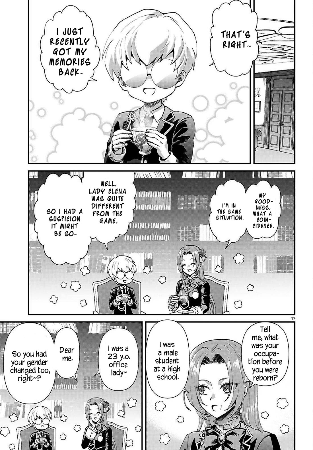 A High School Boy Reincarnates as the Villainous Daughter in an Otome Game. Chapter 9 page 17 - Chapter 9: Lilies or roses?