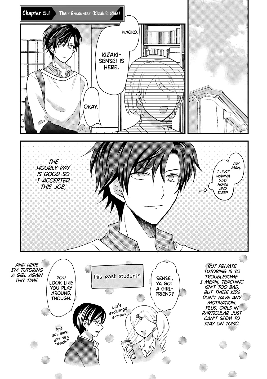 A High School Girl and A Private Teacher Chapter 5.1 page 1 - Chapter 5.1: Their Encounter (Kizaki's Side)