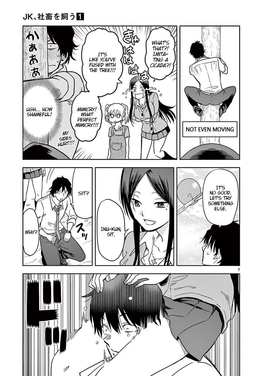 A High School Girl Raises a Corporate Slave Chapter 2 page 7 - Chapter 2: Inu-kun Go