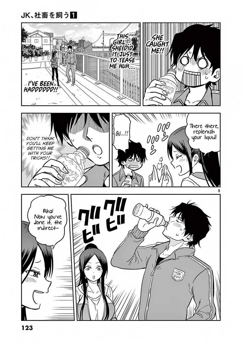 A High School Girl Raises a Corporate Slave Chapter 8 page 10 - Chapter 8: Getting embarrassed over an indirect kiss