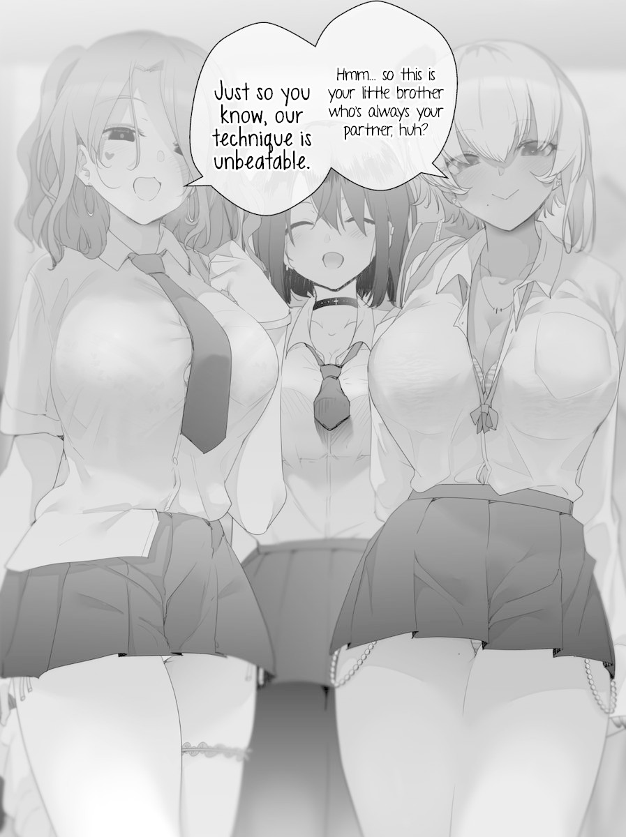 A Kind World Chapter 10 page 1 - Chapter 10: My Onee-san Brought Her Two Gyaru Friends Home, So I was Forced Into a 4P