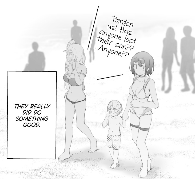 A Kind World Chapter 5 page 2 - Chapter 5: The Onee-sans Do Something Good for a Young Boy Lost at the Beach