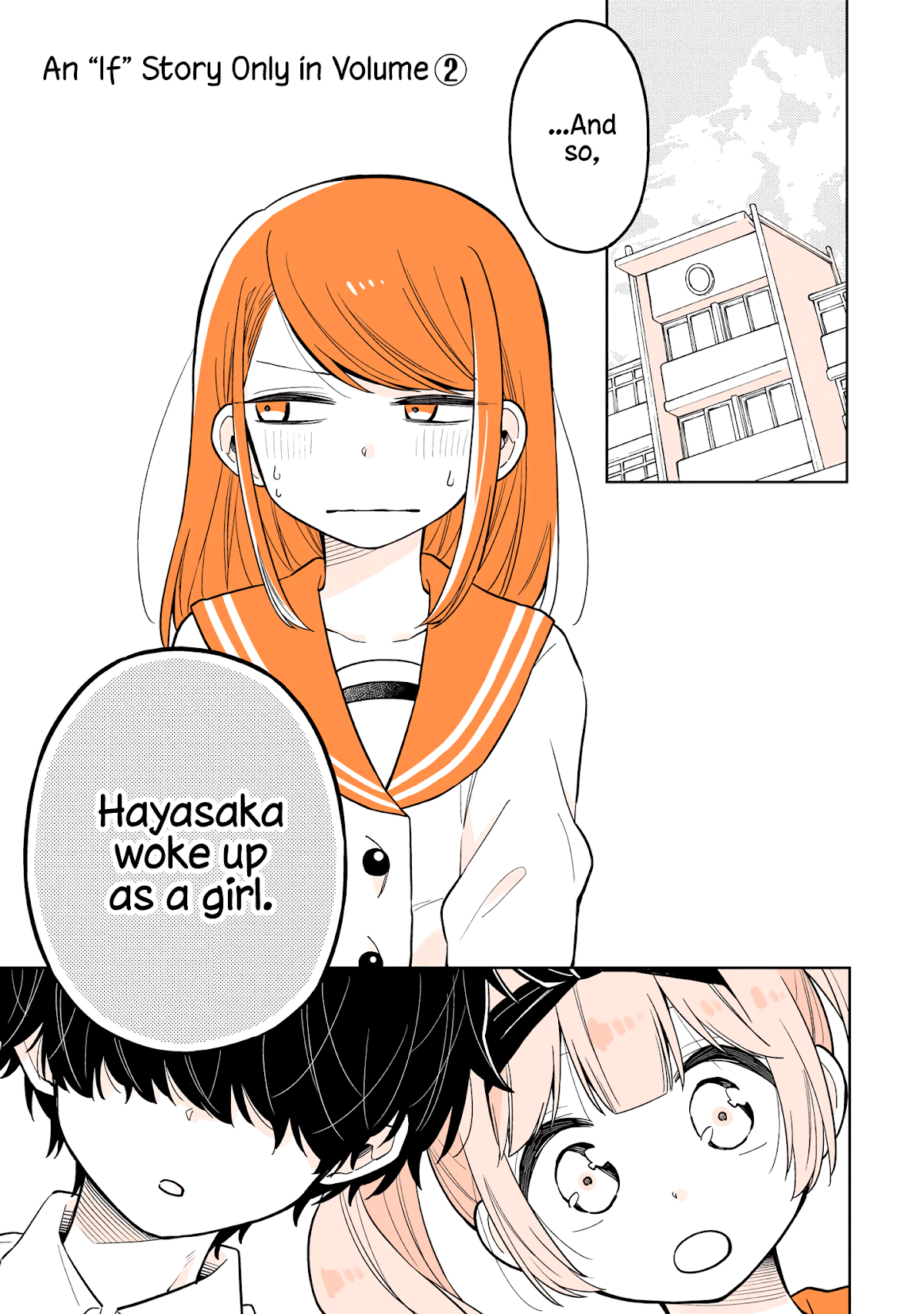A Lazy Guy Woke Up as a Girl One Morning Chapter 15.2 page 1 - Chapter 15.2: An "If" Story Only in Volume 2