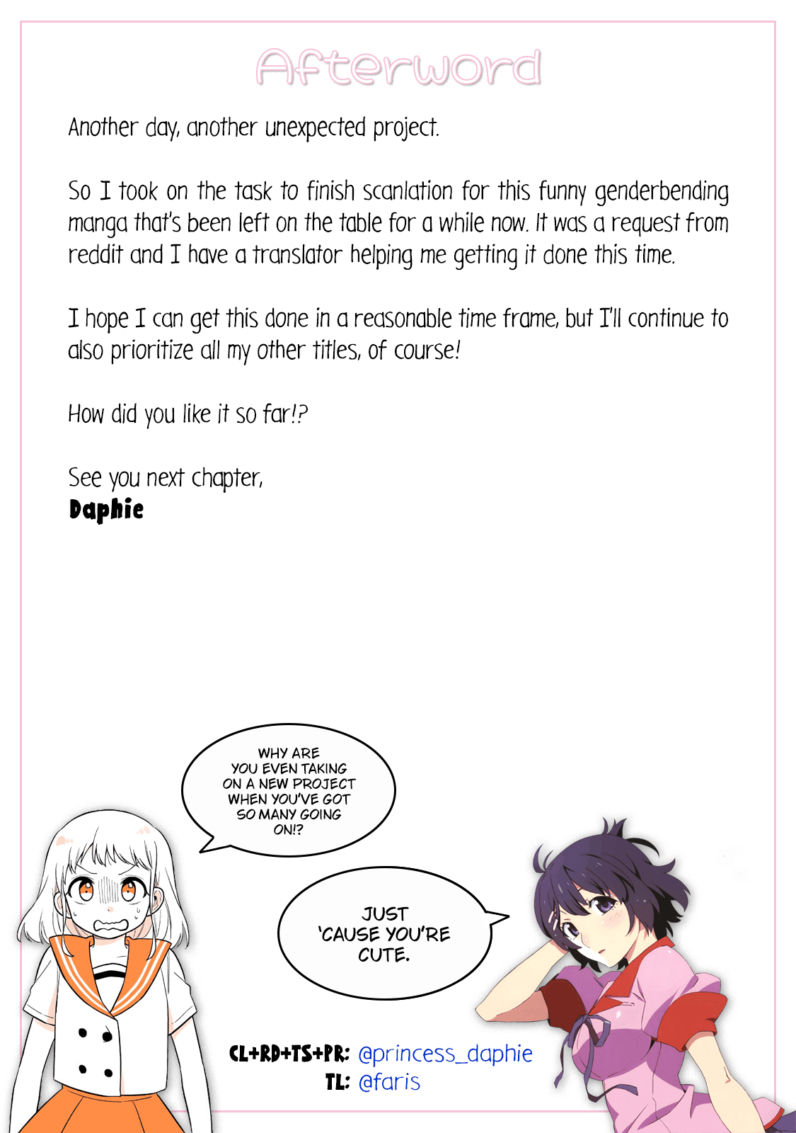 A Lazy Guy Woke Up as a Girl One Morning Chapter 17 page 17 - Chapter 17