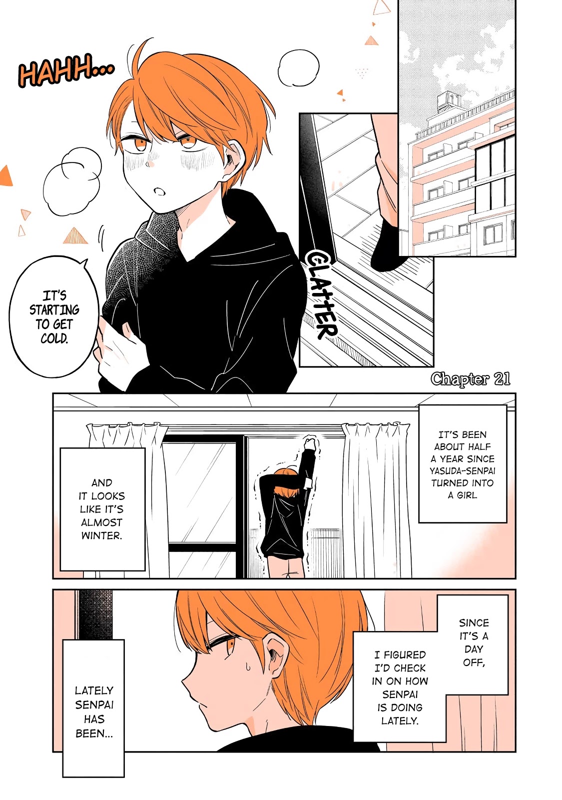 A Lazy Guy Woke Up as a Girl One Morning Chapter 21 page 1 - Chapter 21