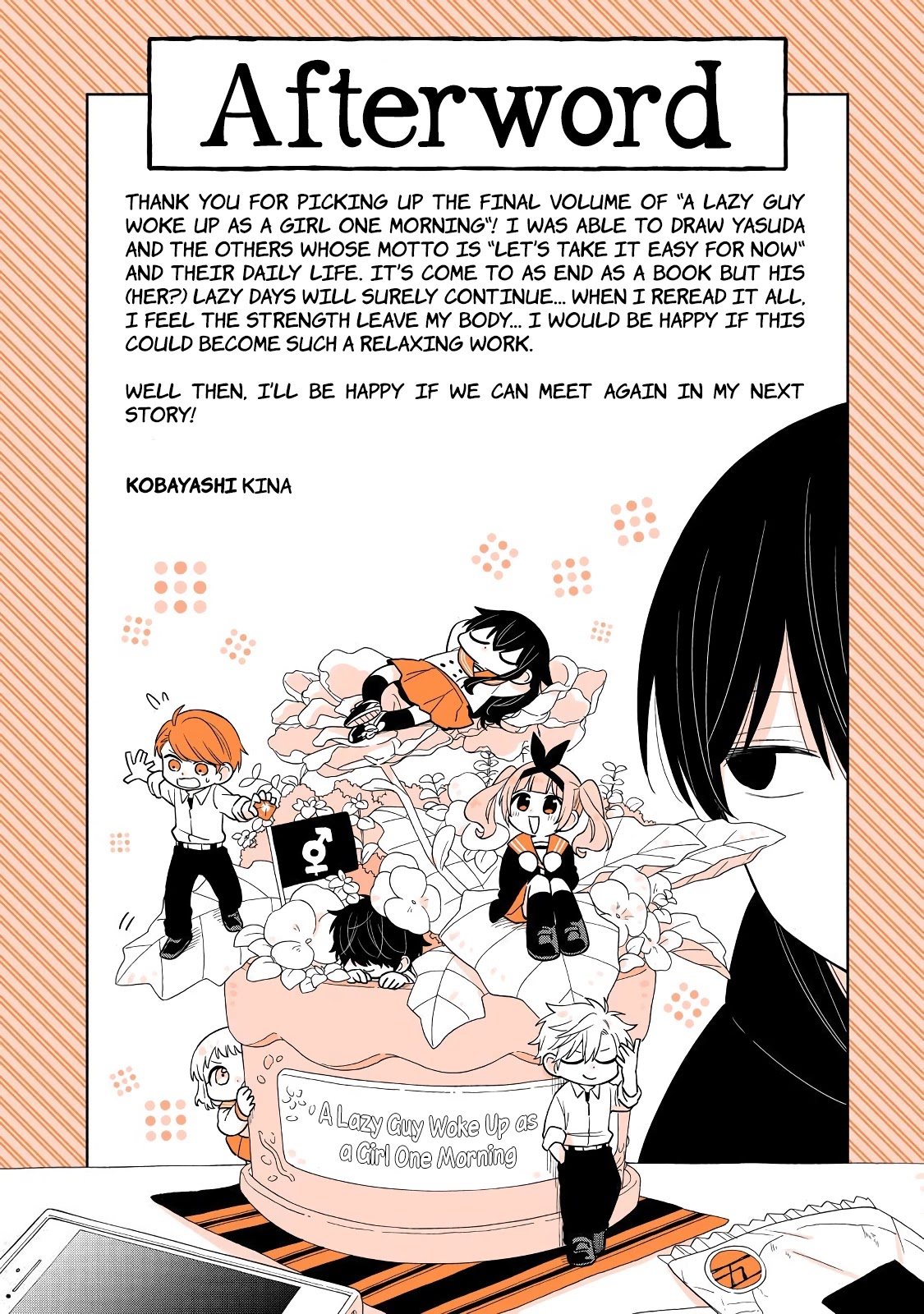 A Lazy Guy Woke Up as a Girl One Morning Chapter 22.2 page 3 - Chapter 22.2: Volume 3 extras