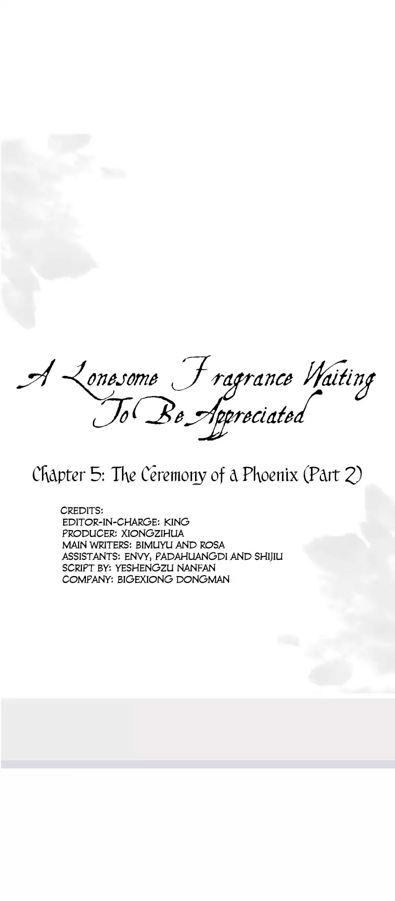A Lonesome Fragrance Waiting To Be Appreciated Chapter 5 page 2 - Chapter 5: The Ceremony of a Phoenix (Part 2)