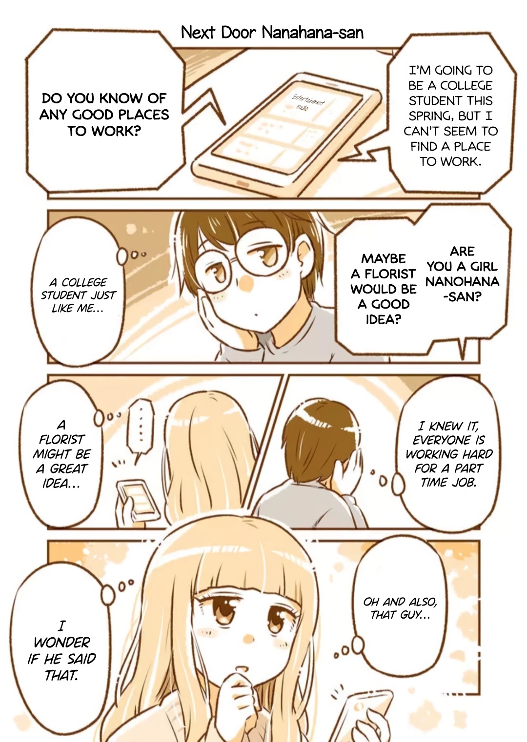 A long-distance relationship next door Chapter 14 page 3 - Chapter 14: Night Time Radio/Next Door Nanah...