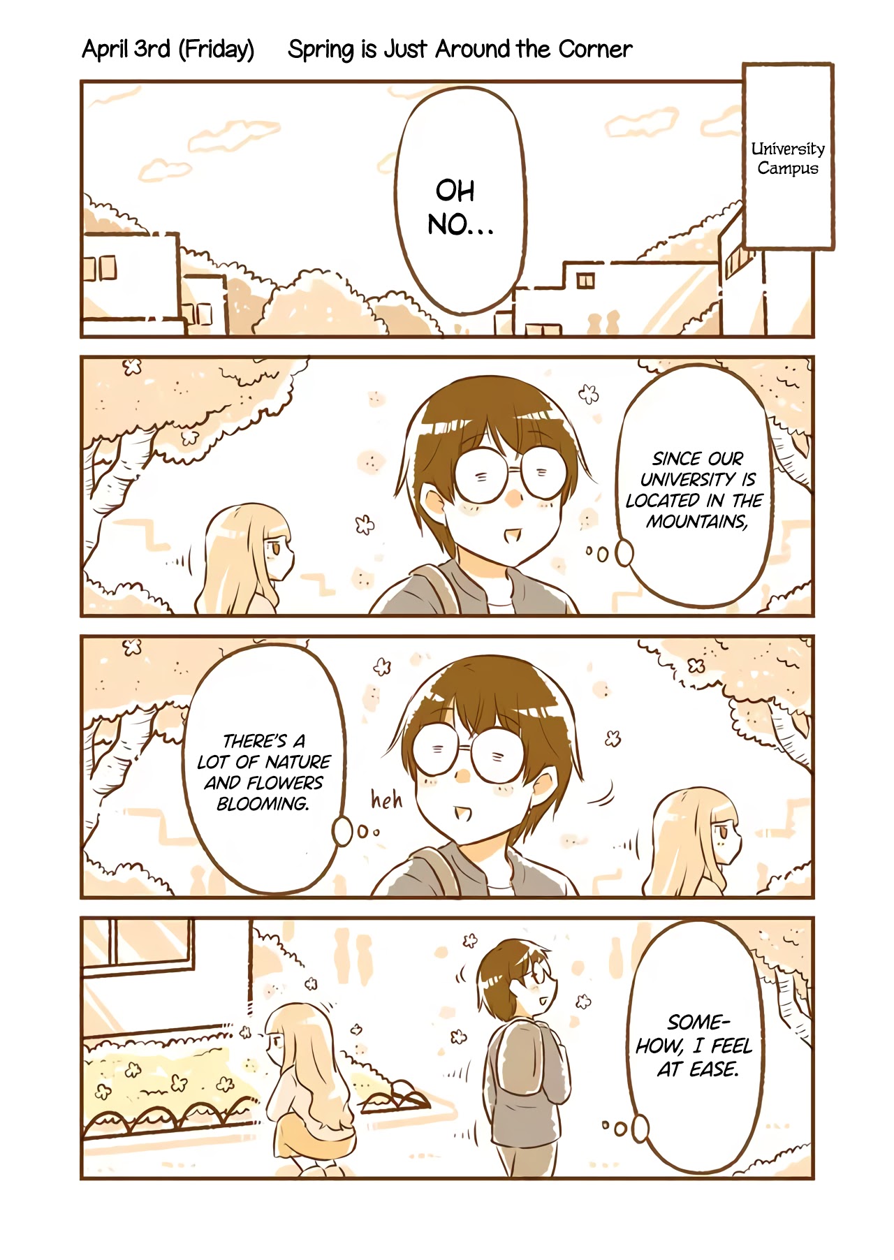A long-distance relationship next door Chapter 3 page 1 - Chapter 3: Spring Is Just Around The Corner