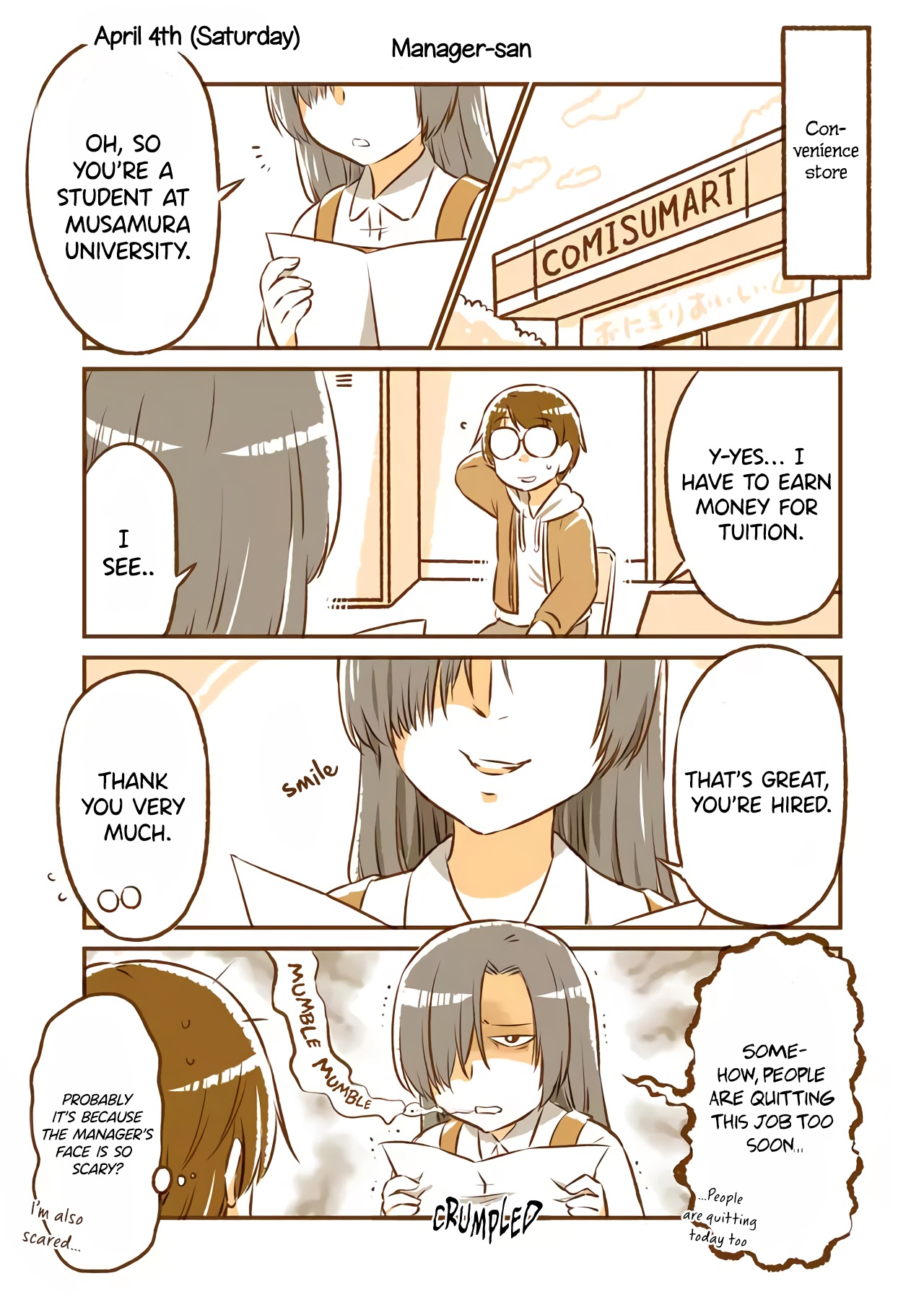 A long-distance relationship next door Chapter 4 page 1 - Chapter 4: Convenience Store