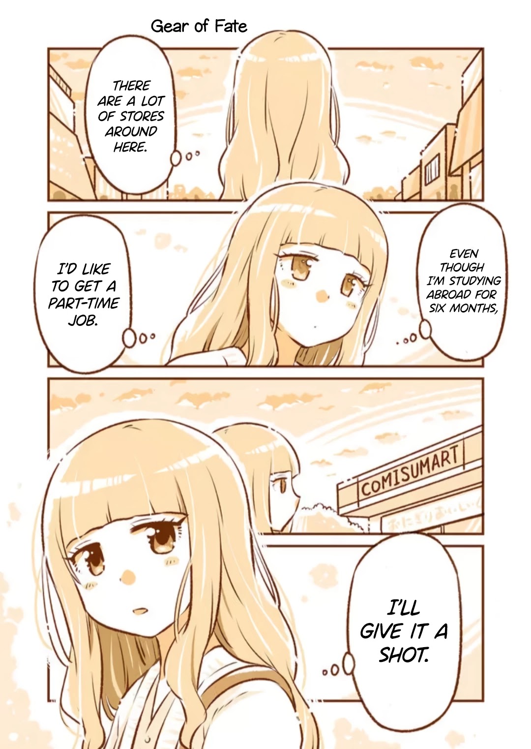 A long-distance relationship next door Chapter 8 page 1 - Chapter 8: Gear of Fate/School Cafeteria an...