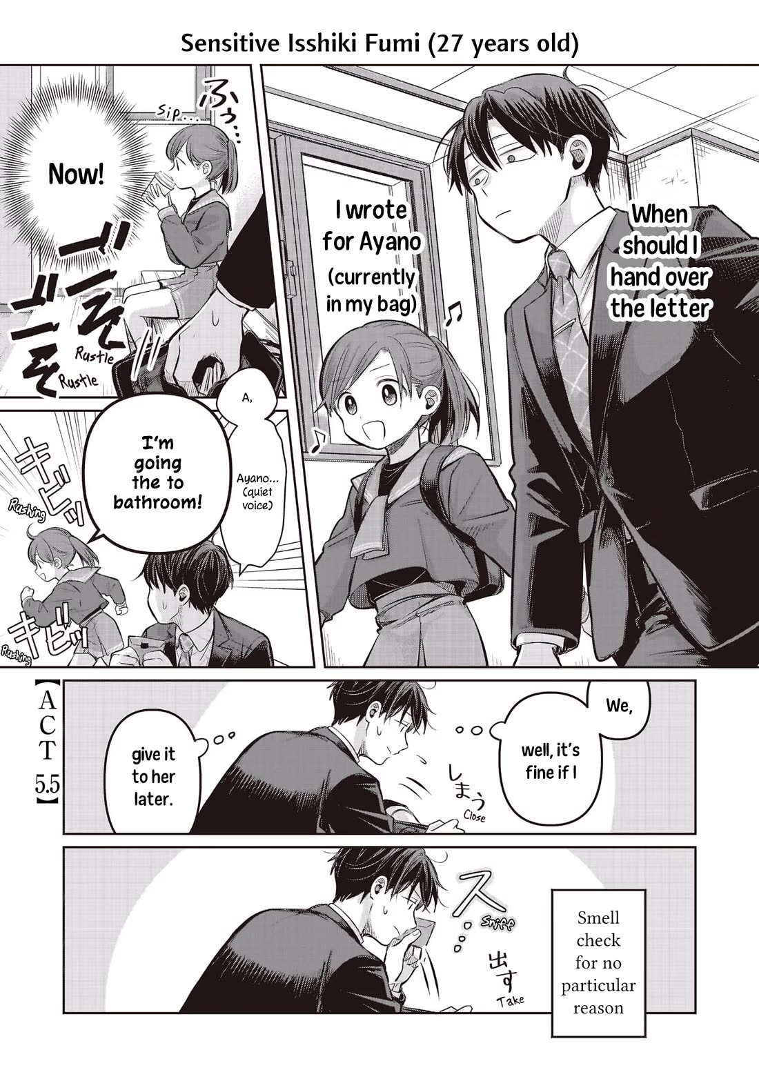 A Love Letter and a 13-Year-Old Actress Chapter 5.5 page 1 - Chapter 5.5