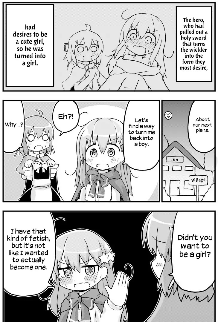 A Manga About a Hero who Pulled Out the Holy Sword and Became a Girl Chapter 2 page 2 - Chapter 2