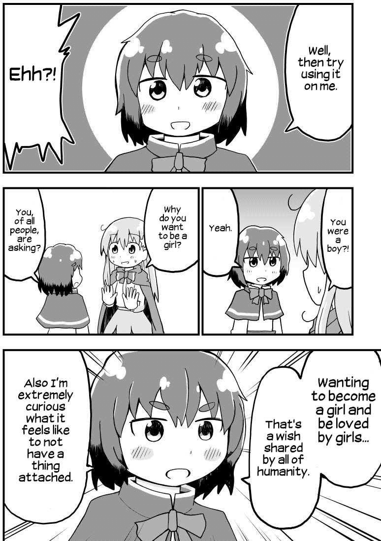 A Manga About a Hero who Pulled Out the Holy Sword and Became a Girl Chapter 5 page 2 - Chapter 5: A Manga About a Guy who was Turned into a Girl Turning a Guy who Looks Like a Girl into a Girl Using Magic
