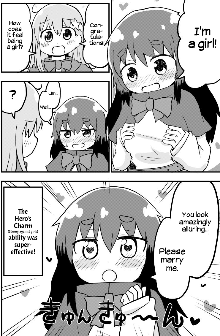 A Manga About a Hero who Pulled Out the Holy Sword and Became a Girl Chapter 5 page 4 - Chapter 5: A Manga About a Guy who was Turned into a Girl Turning a Guy who Looks Like a Girl into a Girl Using Magic