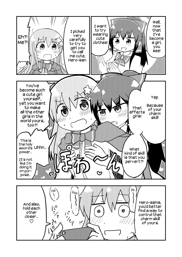A Manga About a Hero who Pulled Out the Holy Sword and Became a Girl Chapter 6 page 2 - Chapter 6: A Manga About A TS Hero Trying Out Different Job Classes And Making A Yuri Harem