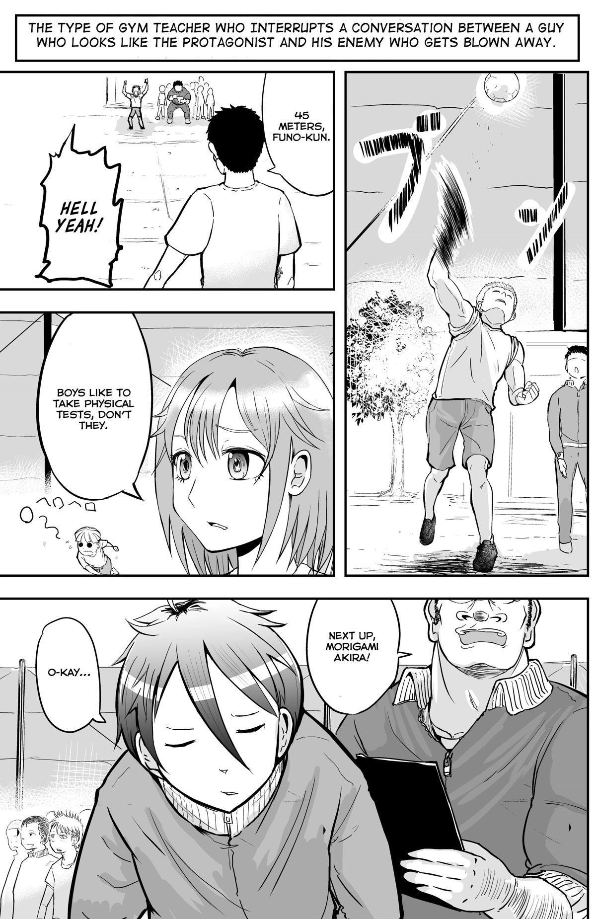 A Manga About the Kind of PE Teacher Who Dies at the Start of a School Horror Movie Chapter 15 page 1 - Chapter 15
