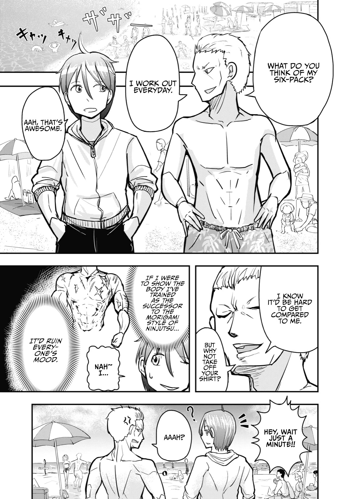 A Manga About the Kind of PE Teacher Who Dies at the Start of a School Horror Movie Chapter 24 page 4 - Chapter 24: The type of PE teacher to die at the start of a seaside horror story