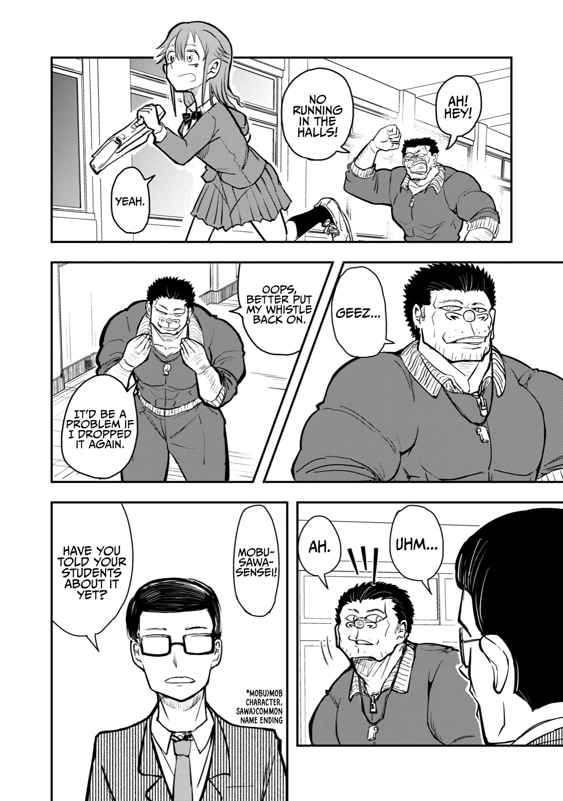 A Manga About the Kind of PE Teacher Who Dies at the Start of a School Horror Movie Chapter 49 page 6 - Chapter 49: The type of manga that seems to be ending when the main character says they're going to America Pt. 1