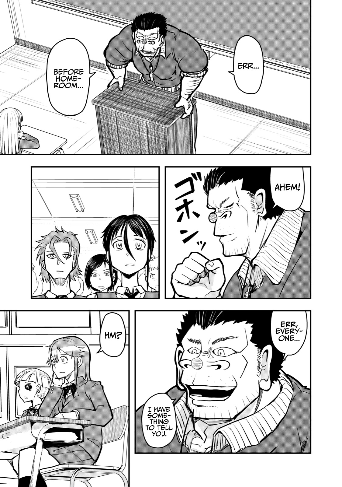 A Manga About the Kind of PE Teacher Who Dies at the Start of a School Horror Movie Chapter 49 page 9 - Chapter 49: The type of manga that seems to be ending when the main character says they're going to America Pt. 1