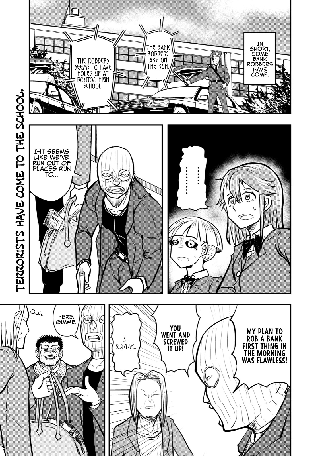 A Manga About the Kind of PE Teacher Who Dies at the Start of a School Horror Movie Chapter 50 page 1 - Chapter 50: The type of manga that seems to be ending when the main character says they're going to America Pt. 2