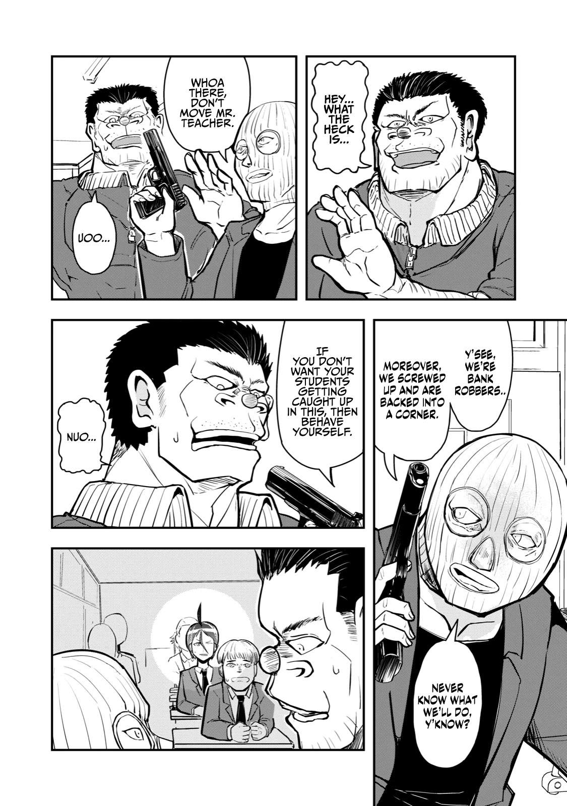 A Manga About the Kind of PE Teacher Who Dies at the Start of a School Horror Movie Chapter 50 page 2 - Chapter 50: The type of manga that seems to be ending when the main character says they're going to America Pt. 2