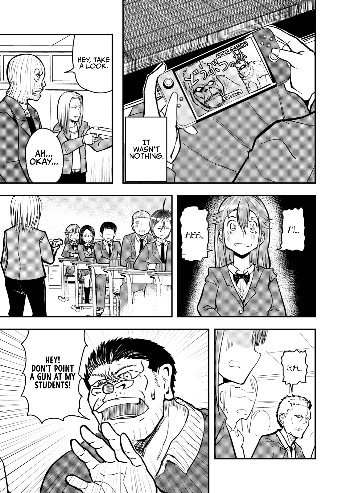 A Manga About the Kind of PE Teacher Who Dies at the Start of a School Horror Movie Chapter 50 page 5 - Chapter 50: The type of manga that seems to be ending when the main character says they're going to America Pt. 2
