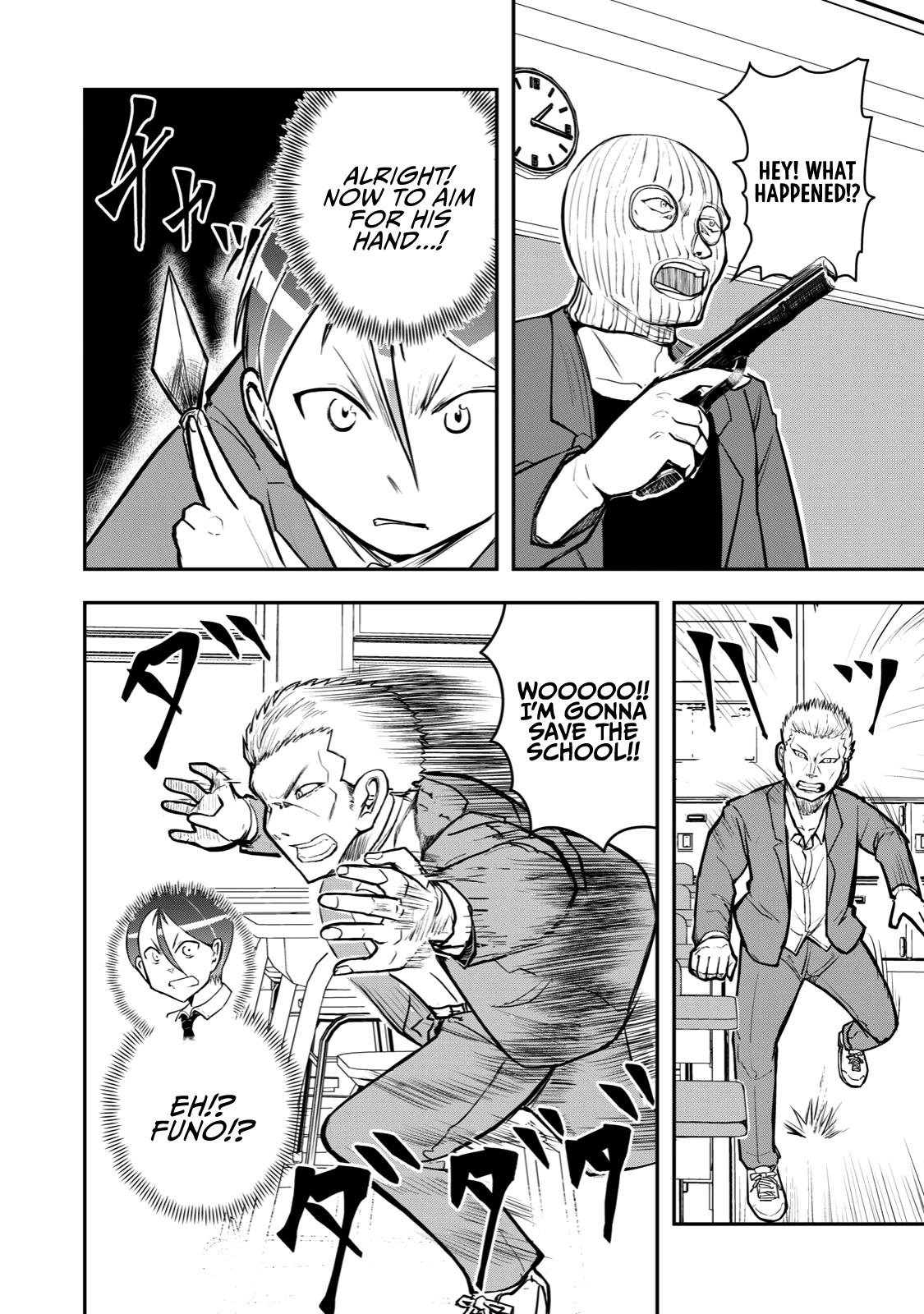 A Manga About the Kind of PE Teacher Who Dies at the Start of a School Horror Movie Chapter 50 page 8 - Chapter 50: The type of manga that seems to be ending when the main character says they're going to America Pt. 2